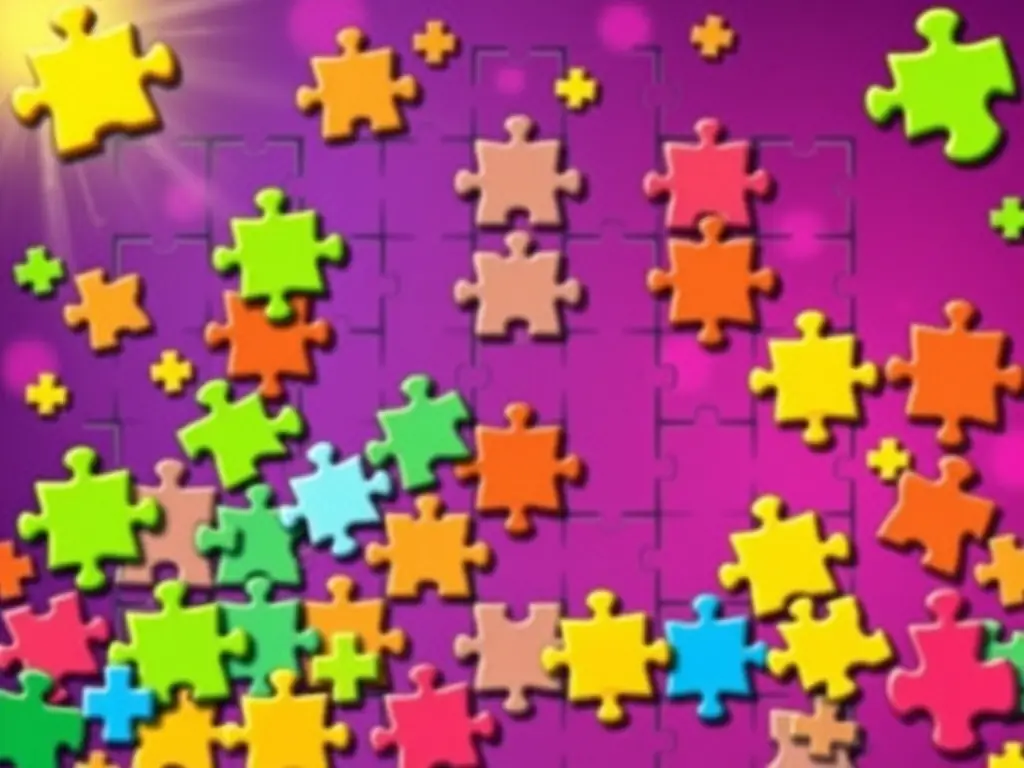 An engaging image showcasing the key features of No. 1 Download Link Entry, such as unique puzzle types, adaptive difficulty, and social interaction.
