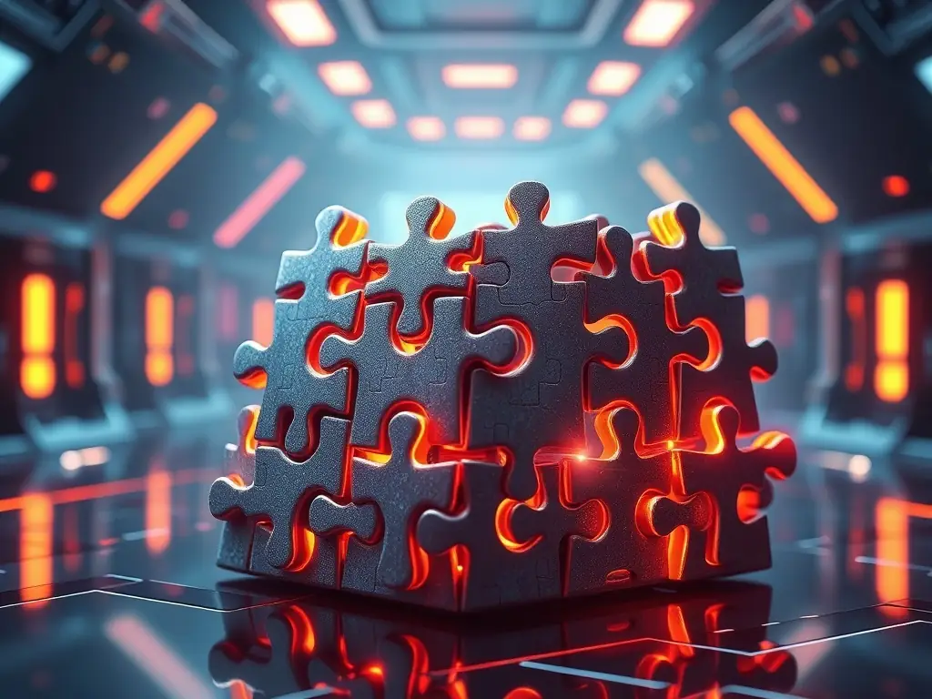 A visually appealing image showcasing the core gameplay mechanics of No. 1 Download Link Entry, highlighting the AI-powered puzzle elements.